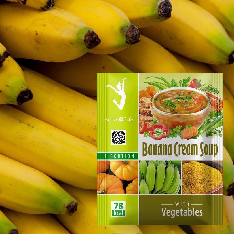 Zupa krem bananowa z warzywami